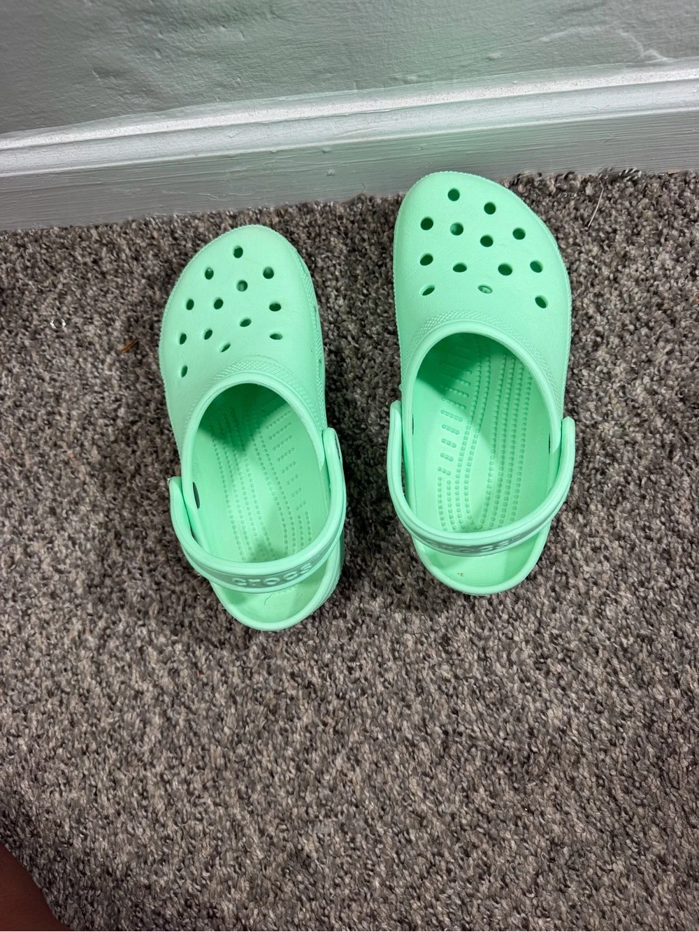 CROCS Kids Mint Green Classic Clogs